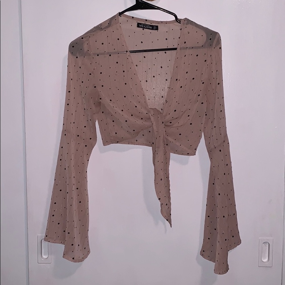 Tie front crop top